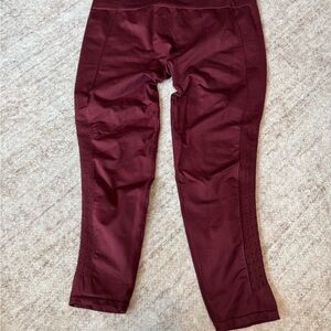Fabletics Deep Wine High-Waist Leggings